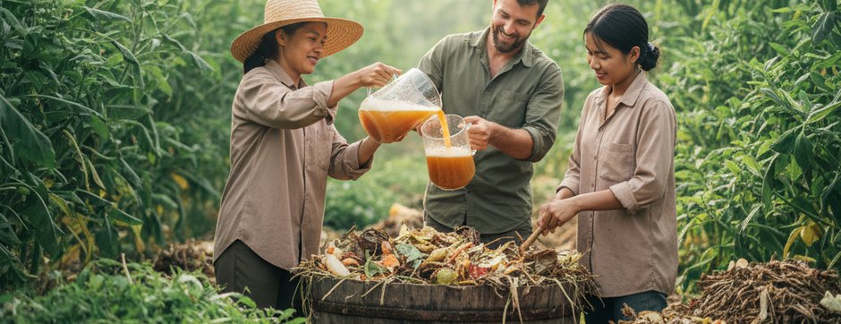 Featured image: Enzyme Juice: The Unexpected Hero Tackling Agricultural Waste Crisis