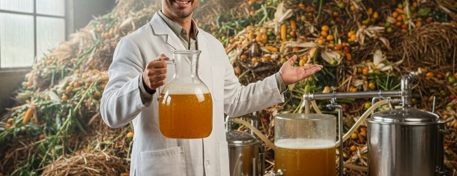 Featured image: Enzyme Juice: The Unexpected Hero Tackling Agricultural Waste Crisis