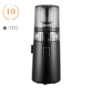 Hurom Juicer in black, perfect for efficient juicing, ideal for those looking for the Best Juicer Malaysia and a Fruit Juicer Blender