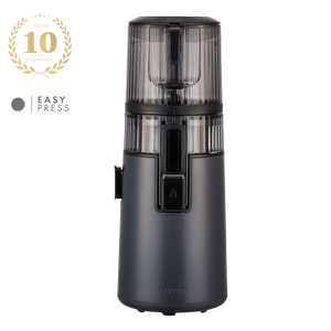 Hurom Slow Juicer in sleek gray, perfect for easy juicing, ideal for those seeking the Best Juicer Malaysia and a Juicer Machine.