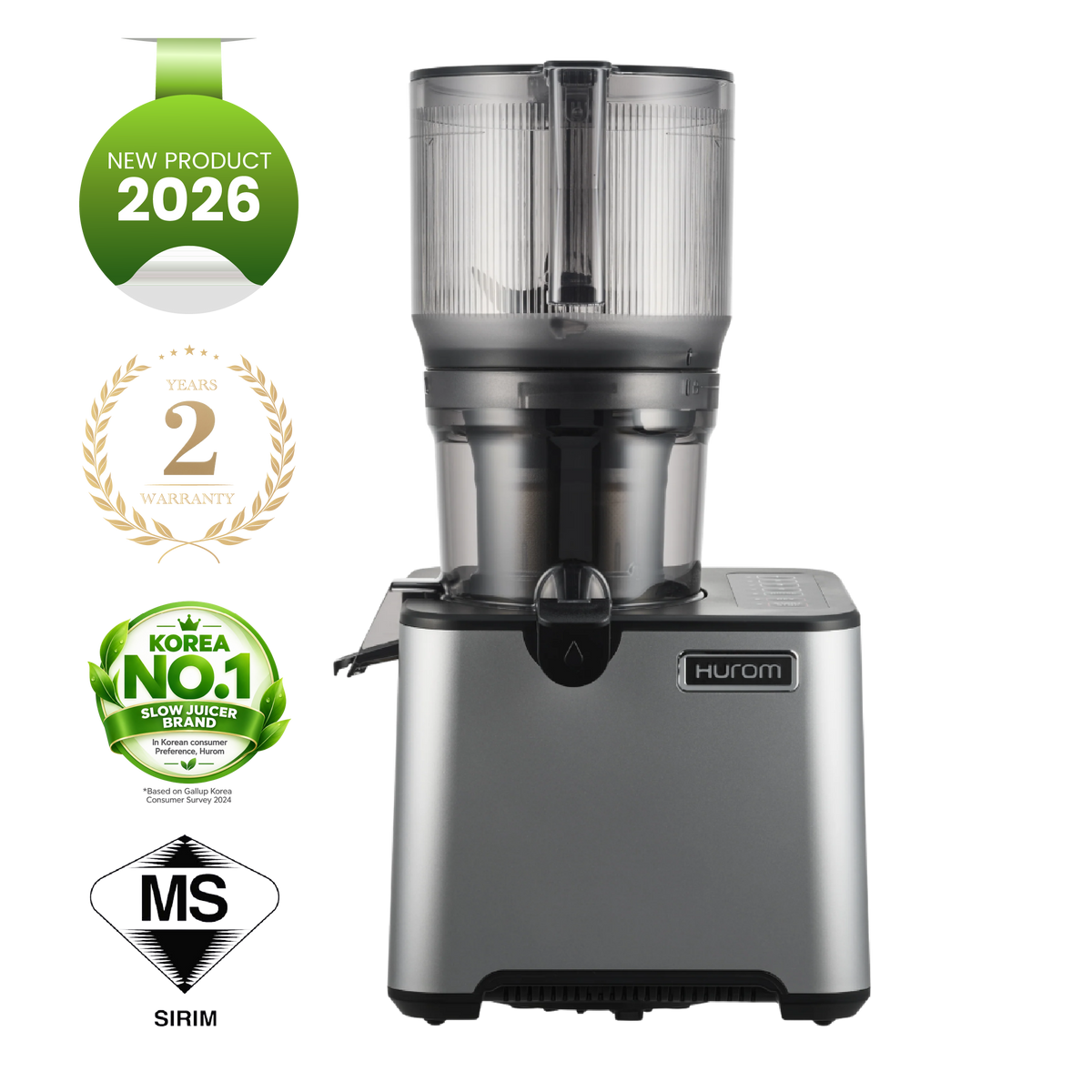Hurom CP50 Commercial slow juicer in stainless steel